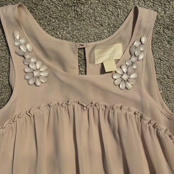 H&M Concious Collection boho dress- cream color - Picture 2 of 3